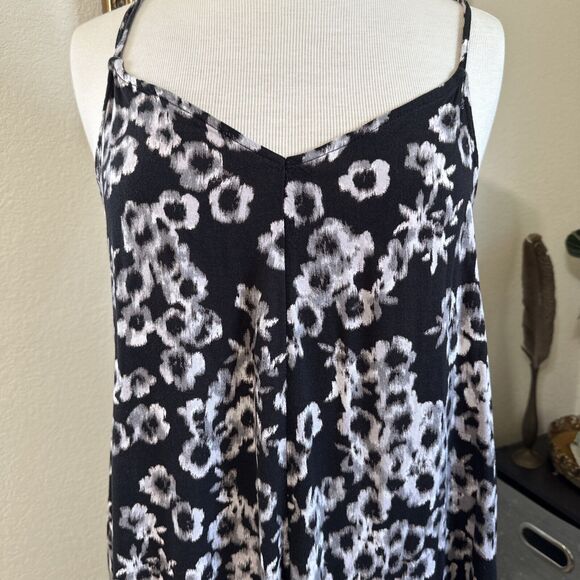Abercrombie & Fitch ALine Spaghetti Strap Shift Dress Floral Sundress Sz S-M - Picture 2 of 10